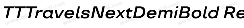 TTTravelsNextDemiBold Regular字体转换
